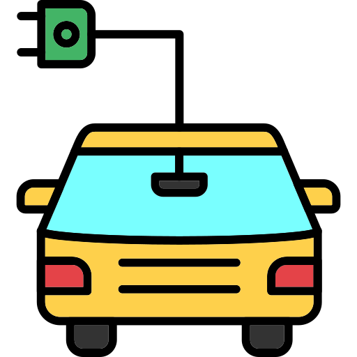 Электромобиль Generic Outline Color иконка