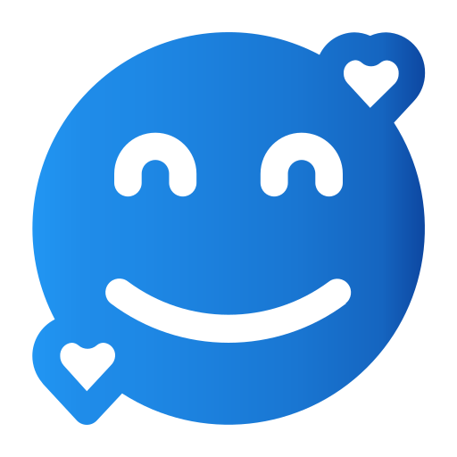 glimlach-emoticon Generic Flat Gradient icoon