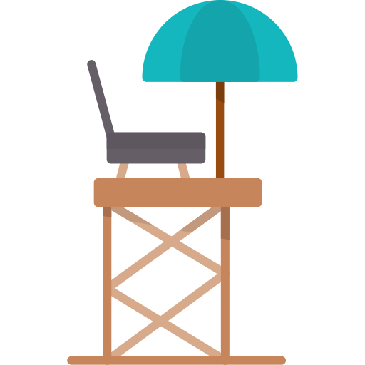 krzesło ratownika Generic Flat ikona