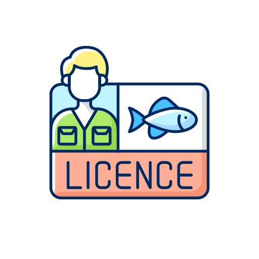 licence Generic Thin Outline Color Icône