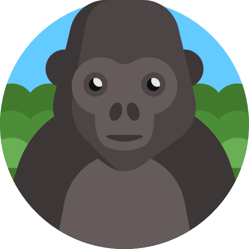 gorila Detailed Flat Circular Flat icono
