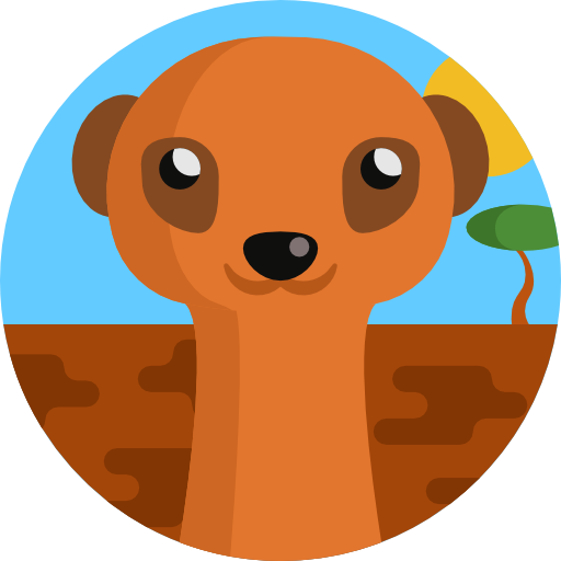 Meerkat Detailed Flat Circular Flat icon