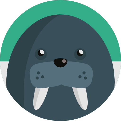 walrus Detailed Flat Circular Flat icoon