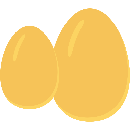 Eggs Dinosoft Flat icon
