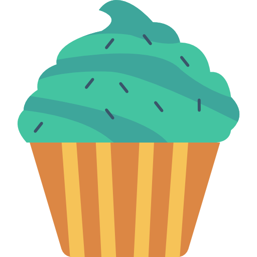 Muffin Dinosoft Flat icon