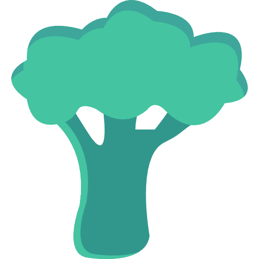 broccoli Dinosoft Flat icoon