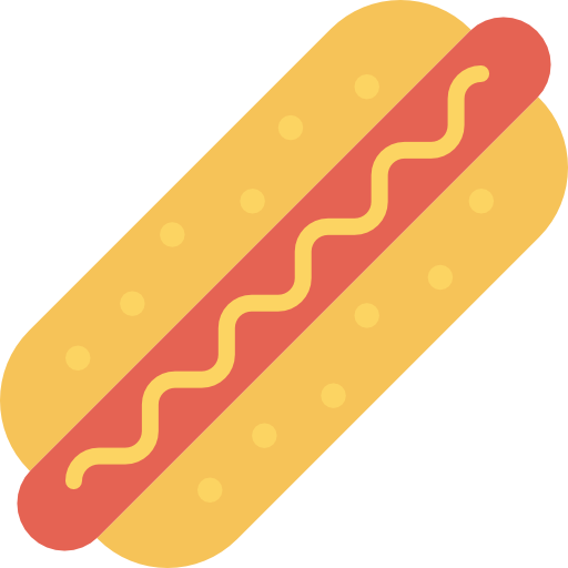 Hot dog Dinosoft Flat icon