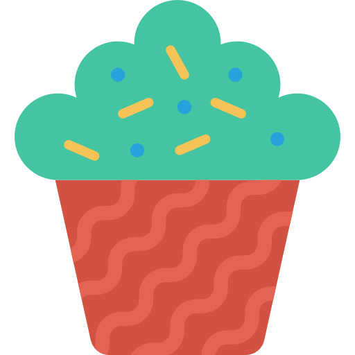 Muffin Dinosoft Flat icon