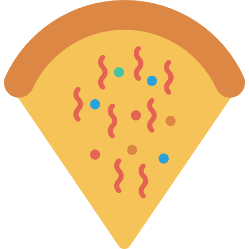 fetta di pizza Dinosoft Flat icona