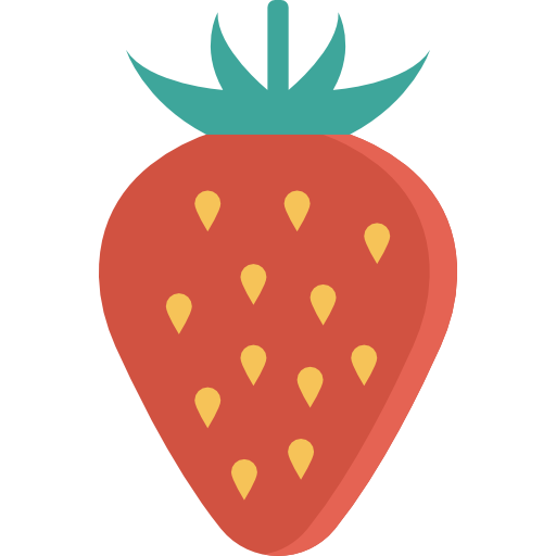 Strawberry Dinosoft Flat icon