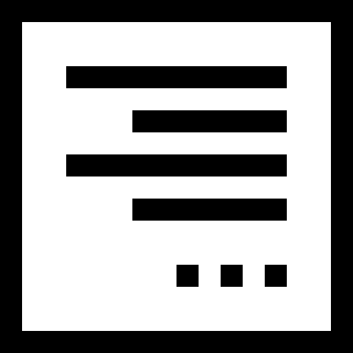 alineación del texto Pixelmeetup Lineal icono