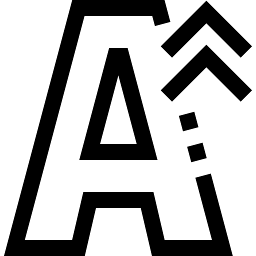 dimensione del testo Pixelmeetup Lineal icona
