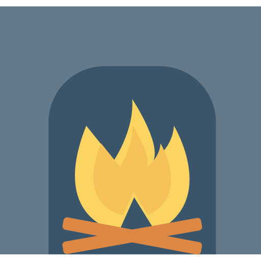 Fireplace Dinosoft Flat icon