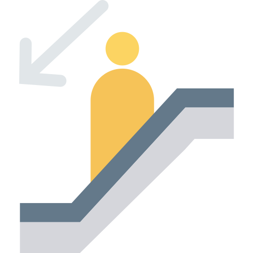 escalera mecánica Dinosoft Flat icono
