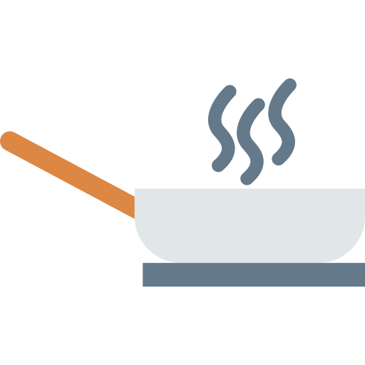 Frying pan Dinosoft Flat icon