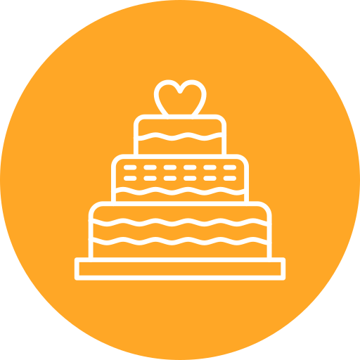 pastel de bodas Generic Circular icono
