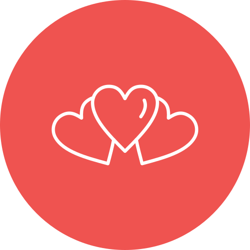 Hearts Generic Circular icon