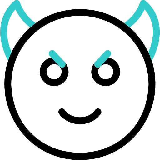 Devil Basic Accent Outline icon