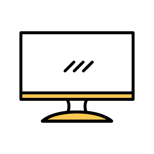 ekran monitora Generic Fill & Lineal ikona