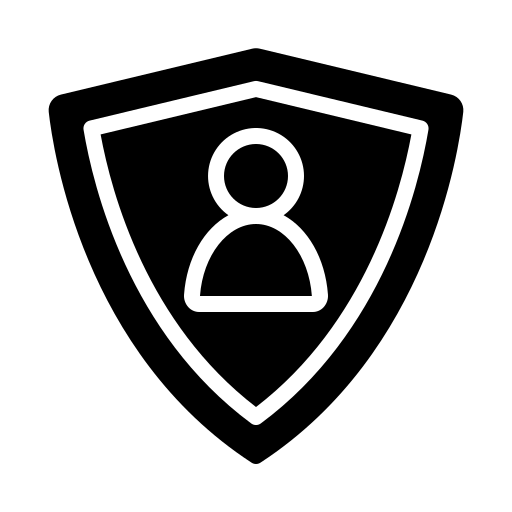 사용자 보호 Generic Glyph icon