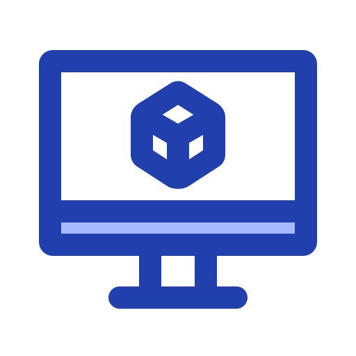 3D design Generic Blue icon