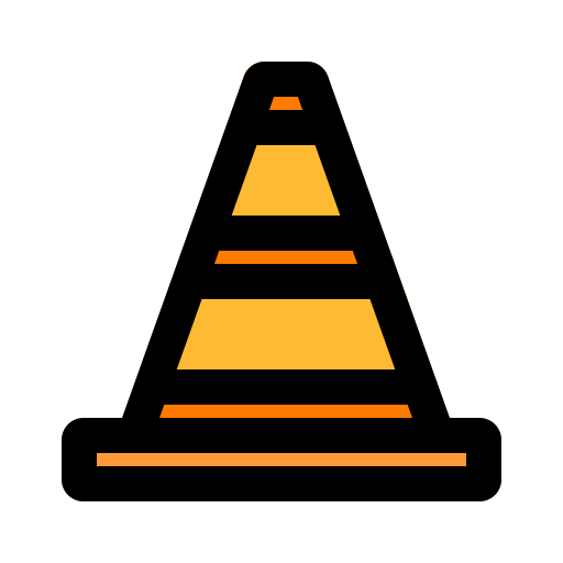 円錐 Generic Outline Color icon