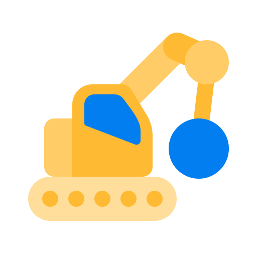 Excavator Generic Flat icon
