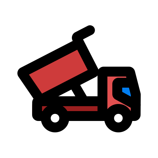 camión de carga Generic Outline Color icono