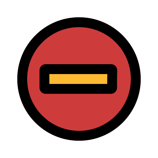 señal de stop Generic Outline Color icono