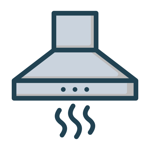 Kitchen hood Generic Outline Color icon