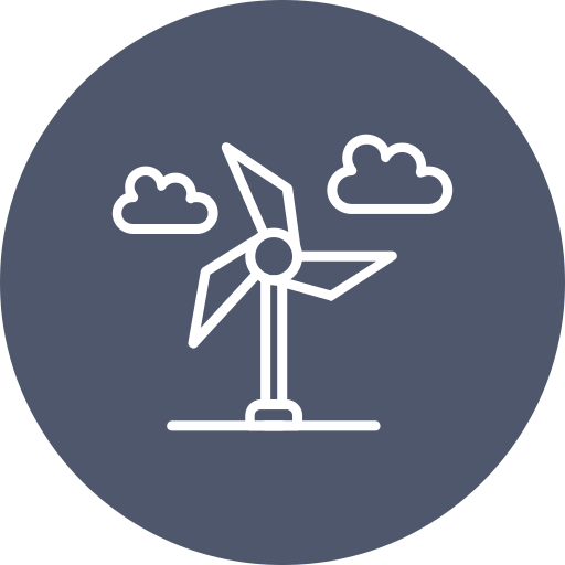 Wind turbine Generic Circular icon