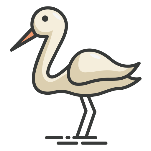 Stork Generic Outline Color icon
