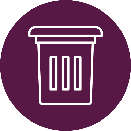 Trash can Generic Circular icon