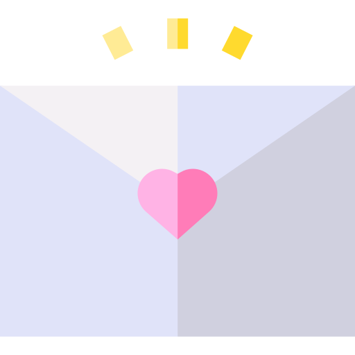 lettera d'amore Basic Straight Flat icona