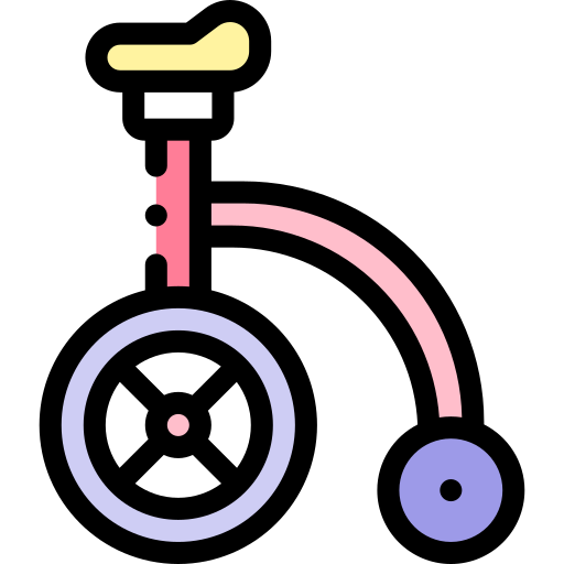 자전거 Detailed Rounded Lineal color icon