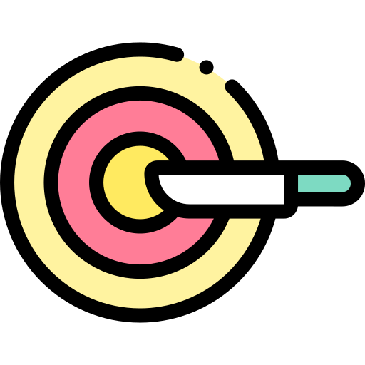 ナイフ投げ Detailed Rounded Lineal color icon