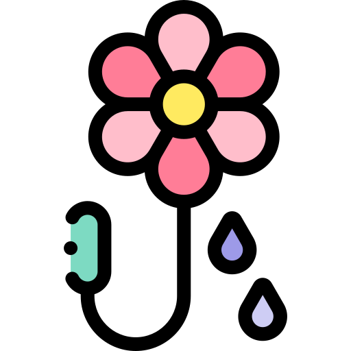 花 Detailed Rounded Lineal color icon