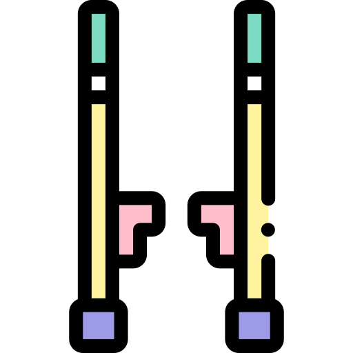 zancos Detailed Rounded Lineal color icono