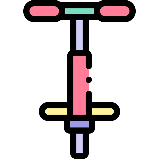 Пого-стик Detailed Rounded Lineal color иконка