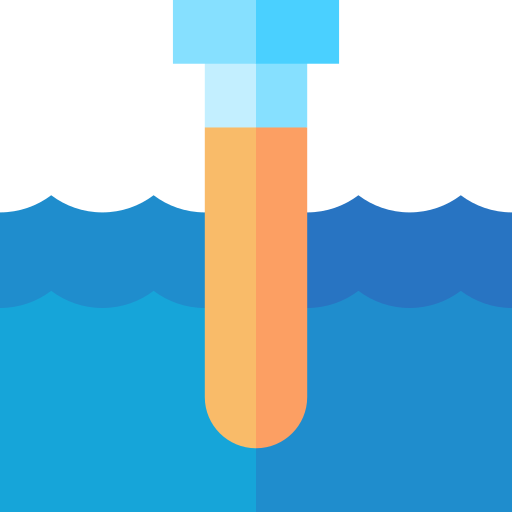 Ocean acidification Basic Straight Flat icon