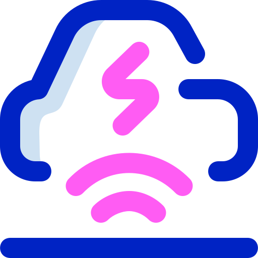 Wireless charging Super Basic Orbit Color icon