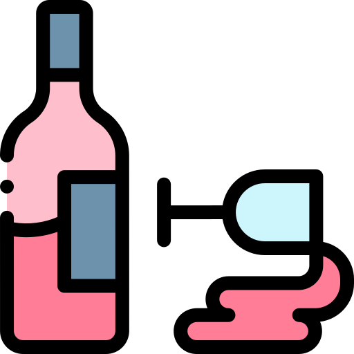 アルコール依存症 Detailed Rounded Lineal color icon