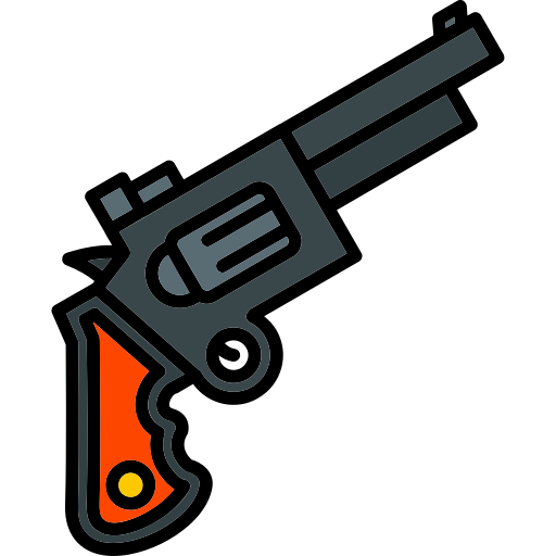 pistolet Generic Outline Color ikona