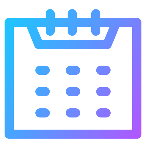 Calendar Generic Gradient icon