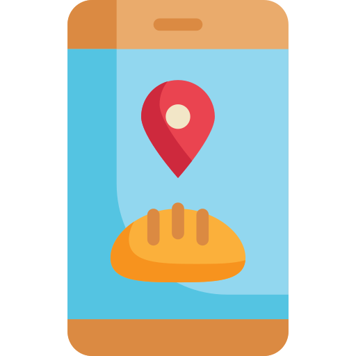 mapa mobilna Generic Flat ikona
