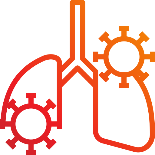 pulmones infectados Generic Gradient icono