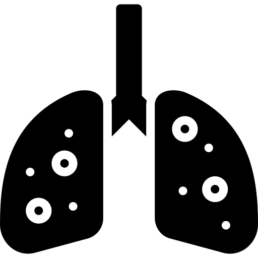 polmoni Generic Glyph icona