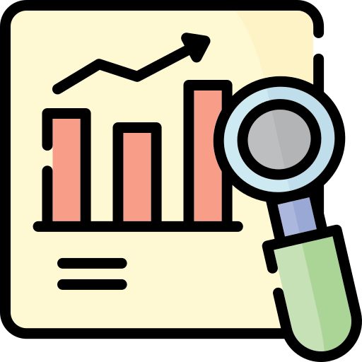 analisi di mercato Generic Outline Color icona