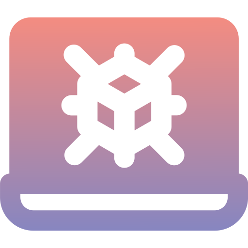 cadena de bloques Generic Flat Gradient icono