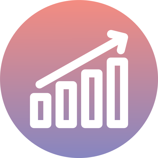 statistieken Generic Flat Gradient icoon